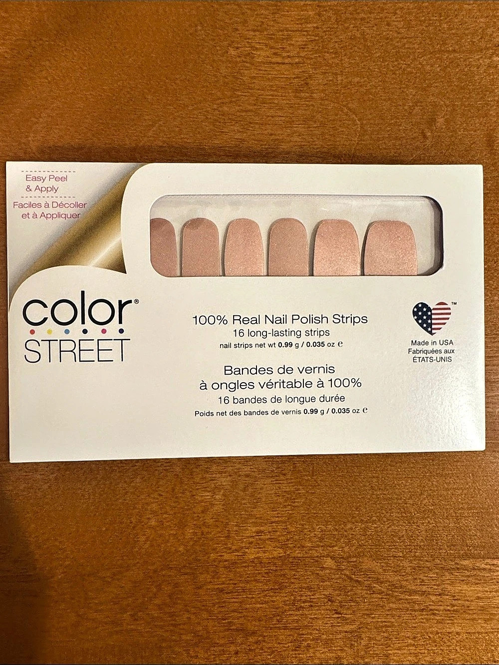 Color Street At the Plaza Pink Nail Polish Strips NWT